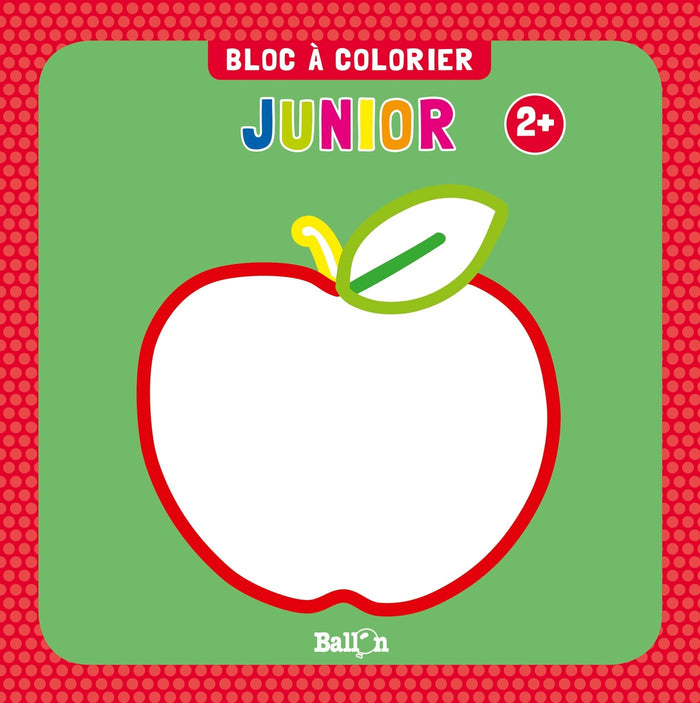 Bloc à colorier junior dès 2 ans (pomme)