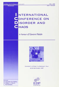INTERNATIONAL CONFERENCE ON DISORDER AND CHAOS