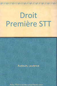 Droit, 1ère, Bac STT