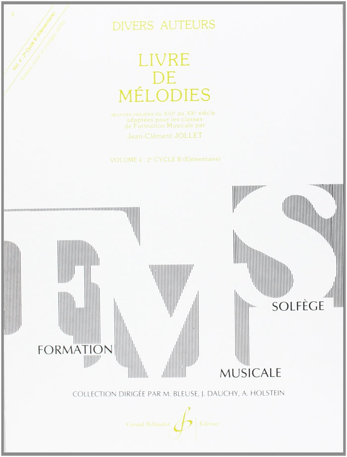 Livre de Mélodies Volume 4