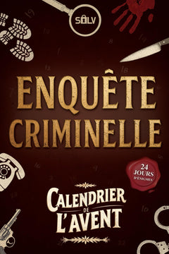 Calendrier de l’avent Enquêtes criminelles: Une Murder Party immersive à résoudre seul ou en famille (Livre jeu pour adultes)
