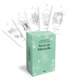 Tarot de Marseille - Jeu de cartes divinatoires: 79 cartes illustrées par la cartomancienne Atelier Moonchild