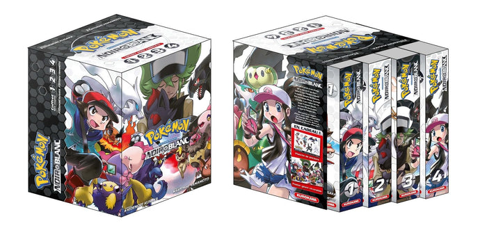 Coffret Pokémon Noir et Blanc Double (tomes 1-2-3-4)