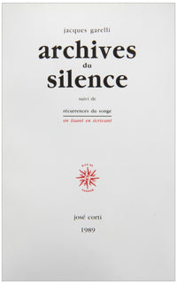 Archives du silence