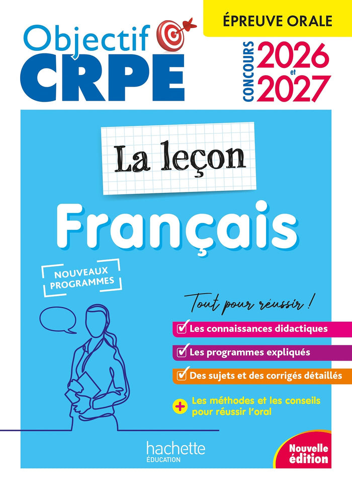 Objectif CRPE 2026-2027 - Français - La leçon - épreuve orale d'admission
