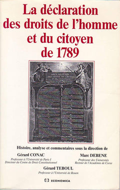 DECLARATION DES DROITS DE L' HOMME ET DU CITOYEN DE 1789 (LA)