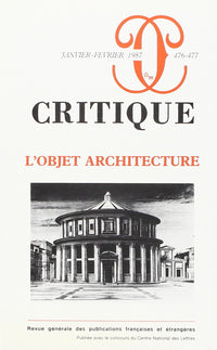 Revue Critique, numéro 476