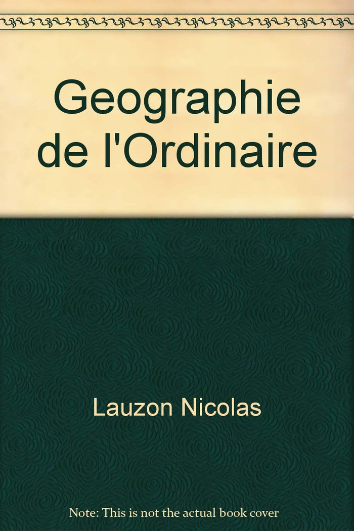 Géographie de l'ordinaire