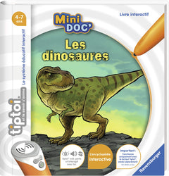 Ravensburger 00028 Livre Interactif Tiptoi Mini Doc' - Les Dinosaures - Jeux Ã‰lectroniques Ã‰ducatifs Sans Ã‰cran En Français - Lecteur Tiptoi Non Inclus