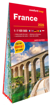France 2026 1/1.100.000 (carte grand format laminée)