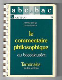 Philosophie: Commentaire, terminale
