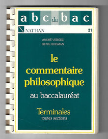 Philosophie: Commentaire, terminale