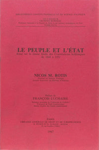 Le peuple et l'État, Essai sur la clause finale des constitutions helléniques de