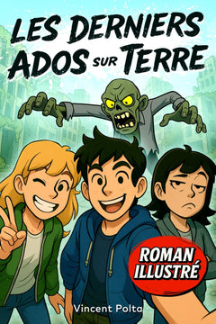 LES DERNIERS ADOS SUR TERRE: Un Roman Illustré d'Aventure et de Zombies ! Livre pour Garçon et Fille de 12 à 17 ans