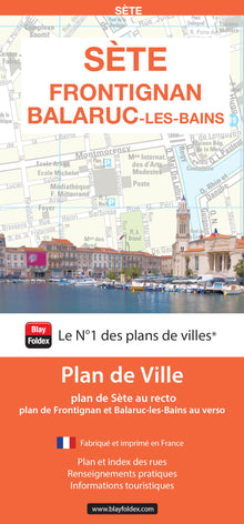 SÈTE, FRONTIGNAN, BALARUC - 2024 - Plan de ville