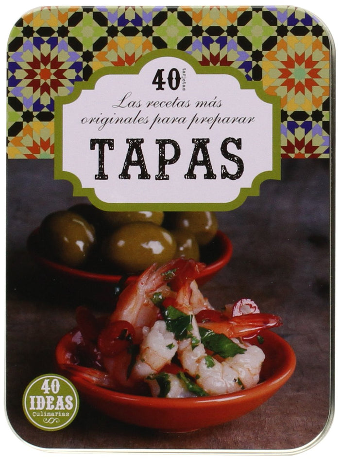 Tapas. Latas de recetas