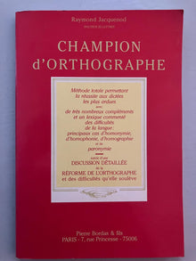 Champion d'orthographe