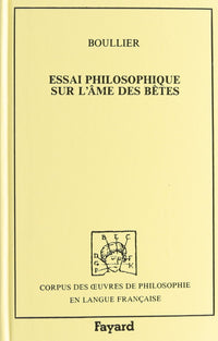 Essai philosophique sur l'âme des bêtes