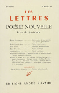 Les Lettres, tome 34