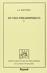 Oeuvres philosophiques (1737-1752)