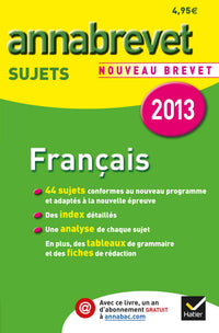 Français Brevet séries générale et professionnelle: Sujets