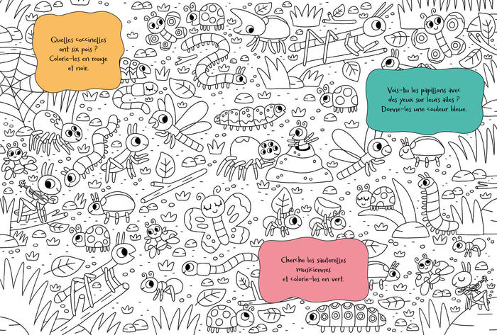 Cherche et colorie - Les animaux