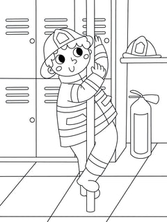 Maxi bloc à colorier - Pirates + Pompiers