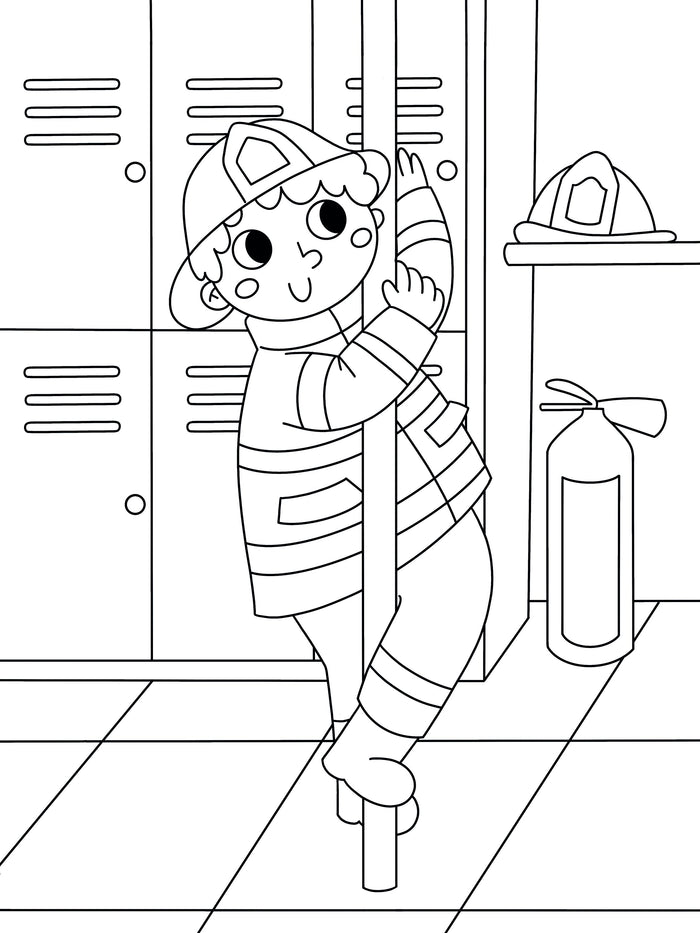 Maxi bloc à colorier - Pirates + Pompiers