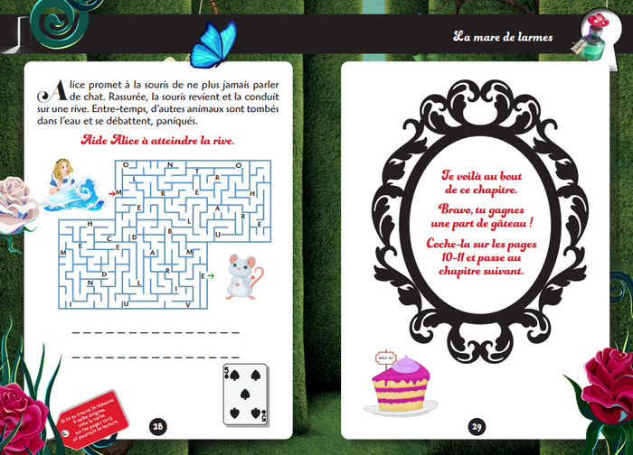 Escape game de poche junior : Malice au pays des Merveilles
