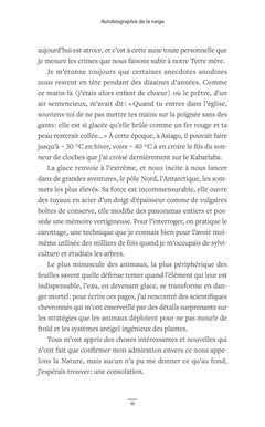 Autobiographie de la neige