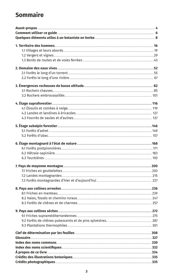 Arbres et arbustes de montagne