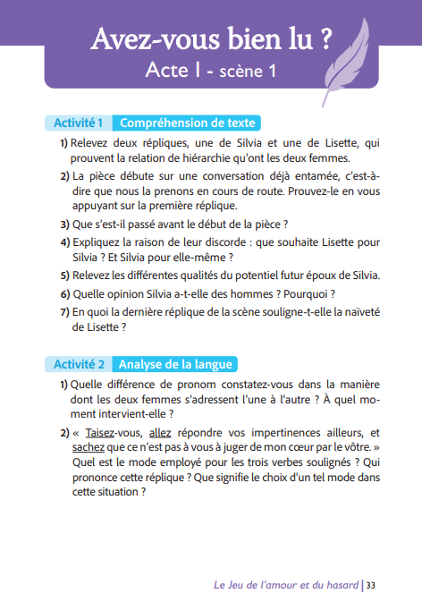 Le jeu de l'amour et du hasard