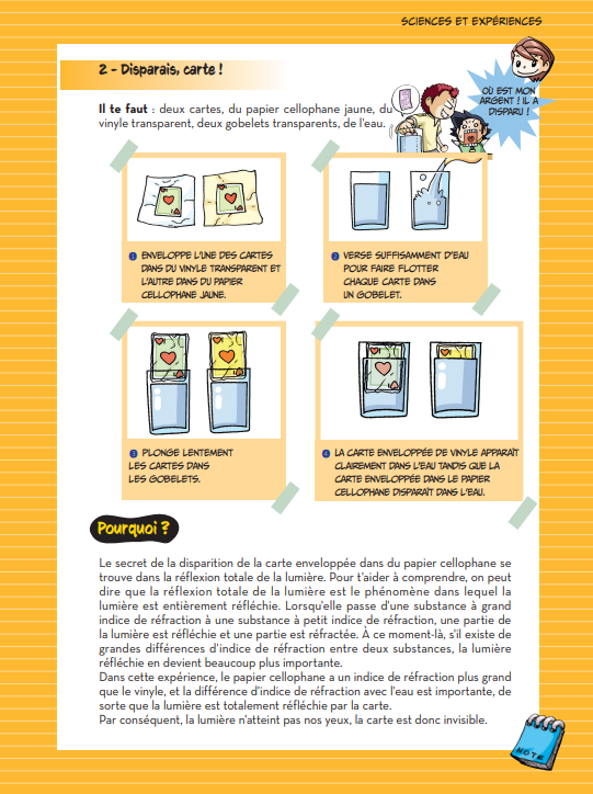 Sciences académie en manga - Réflexions sur la lumière