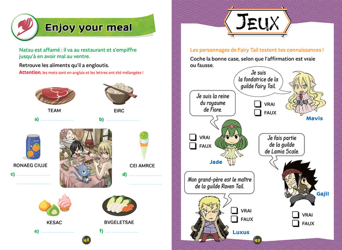 Fairy Tail - Jeux de vacances 2024 - Du CM2 à la 6e