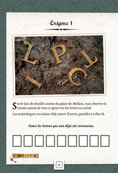 Escape game adultes Léonard de Vinci et l'arme diabolique