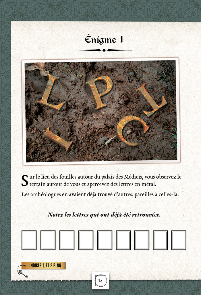 Escape game adultes Léonard de Vinci et l'arme diabolique