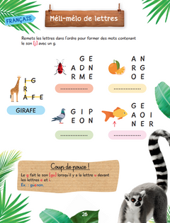 Mon bloc de jeux et d'activités pour le CP - Une saison au zoo