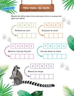 Mon bloc de jeux et d'activités pour le CE2 - Une saison au zoo