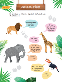Mon bloc de jeux et d'activités pour le CE2 - Une saison au zoo