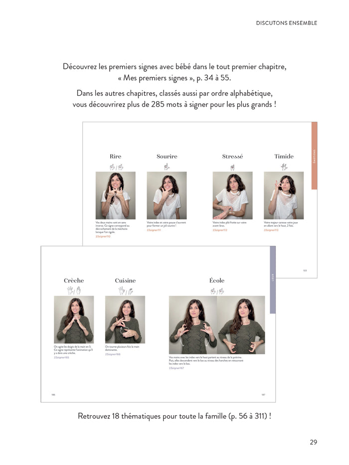 Abécédaire des signes bébé + de 300 signes et comptines avec leurs vidéos