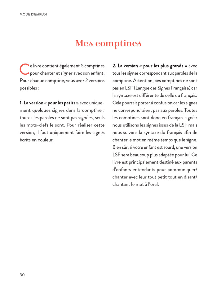 Abécédaire des signes bébé + de 300 signes et comptines avec leurs vidéos