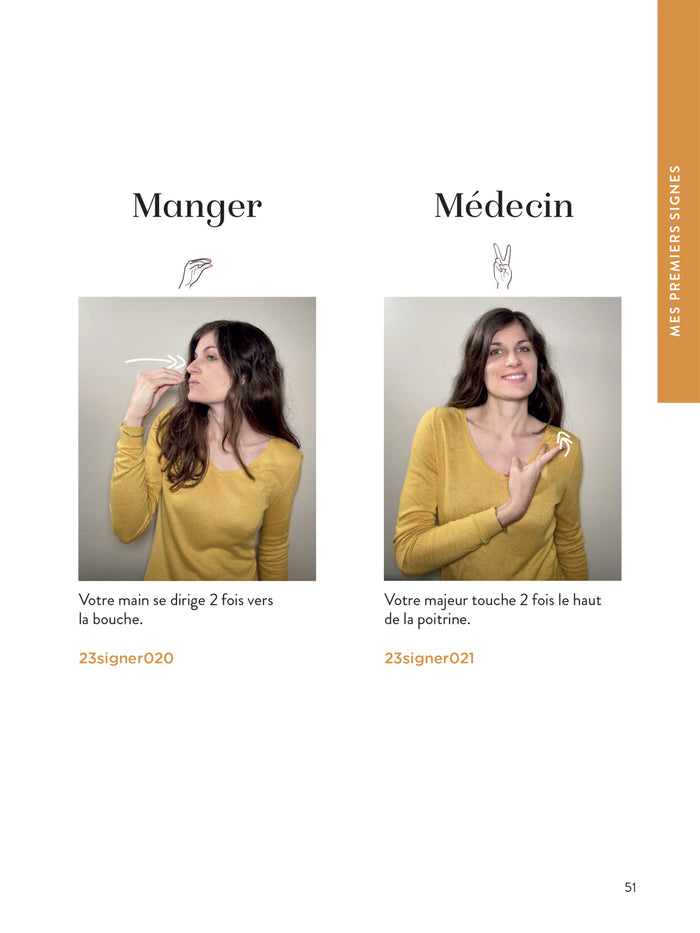 Abécédaire des signes bébé + de 300 signes et comptines avec leurs vidéos