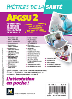 AFGSU 2 - Métiers de la santé