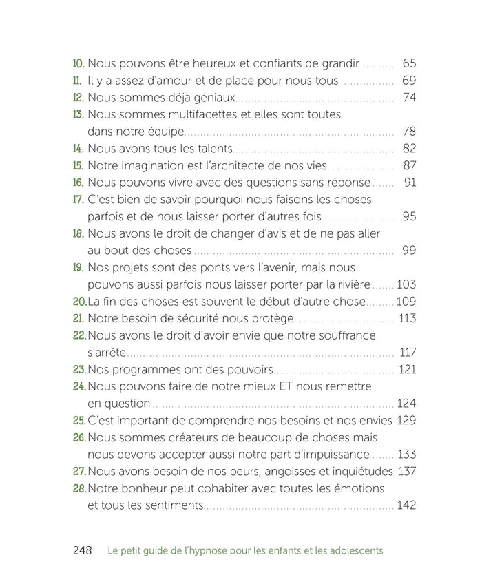Le petit guide de l'hypnose pour les enfants et les adolescents