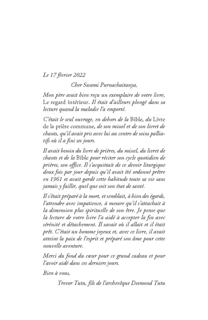 Le regard intérieur: Méditer pour vivre dans un monde en perpétuel changement
