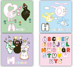 Barbapapa - Je colorie sans dépasser - L'alphabet