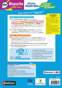 ABC Réussite - Mission Grand oral - Sc.Humaines et Sociales - Spécialités Term