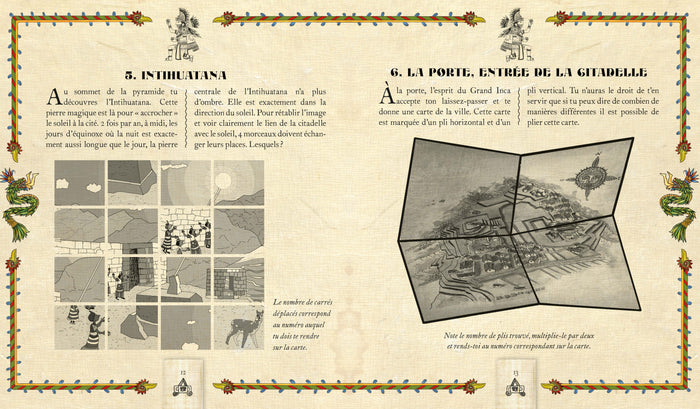 Le trésor des cités d'or - livre avec cartes et loupe