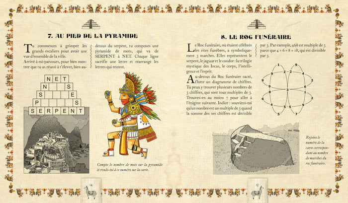 Le trésor des cités d'or - livre avec cartes et loupe