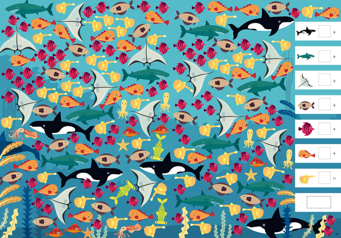 Cherche et trouve - dinosaures et animaux du monde